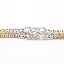 Necklace 50cm tubular two colors large
