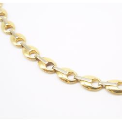 Chain necklace with ovals