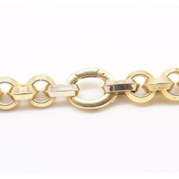 Rolò necklace triangular-section 12mm 44cm