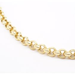 Rolò necklace triangular-section 12mm 44cm