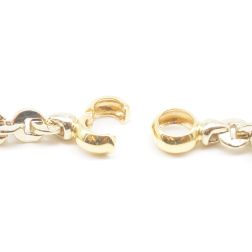 C-chain necklace in White gold and Yellow gold