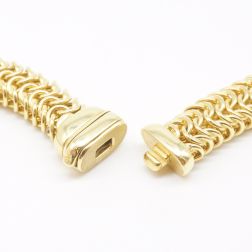 Round Couture yellow gold necklace 45 cm small