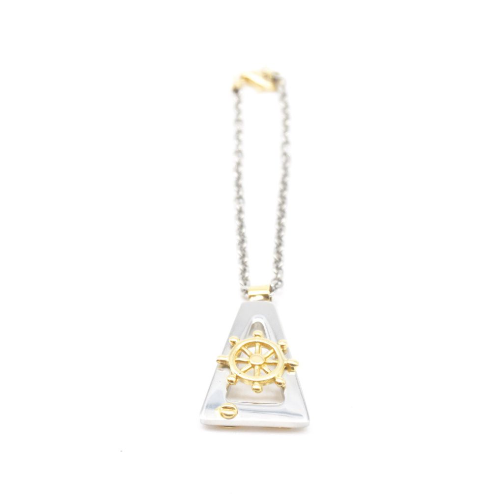 Triangular SeaMan Keychain with rudder