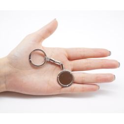 Classic White Gold Keychain