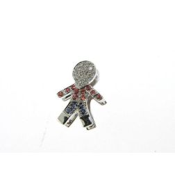Baby Diamonds and Sapphires Pendant
