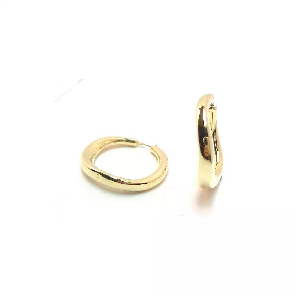 Boccole a Onda Lucide Oro Giallo