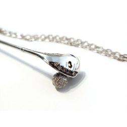 Golf Club Pendant with Necklace