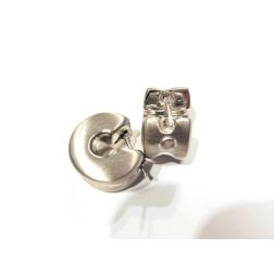 Boccole a lobo Satinate con Solco Oro Bianco