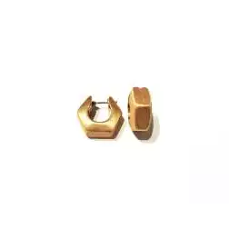 Boccole Esagono Satinate Oro giallo