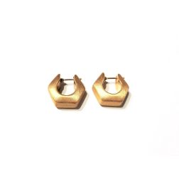 Boccole Esagono Satinate Oro giallo