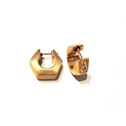 Boccole Esagono Satinate Oro giallo