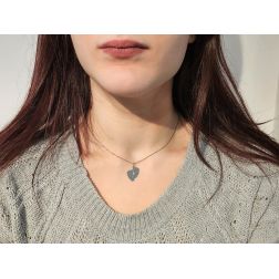 Footprints Charm White Gold