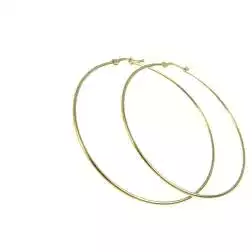 Boccole Cerchi da 5.4cm x 1.2mm in Oro Giallo