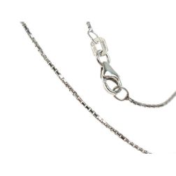 Collana con Croce Diamanti tipo Tennis - 2.5cm x 16.50mm foto chiusura catena
