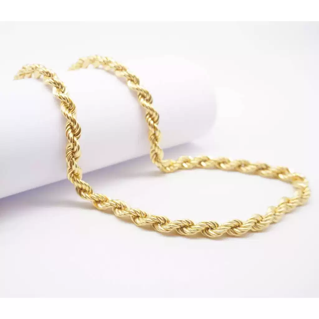 Collana Corda x 7.70mm Oro Giallo