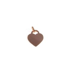 Big Rose Gold Heart Pendant