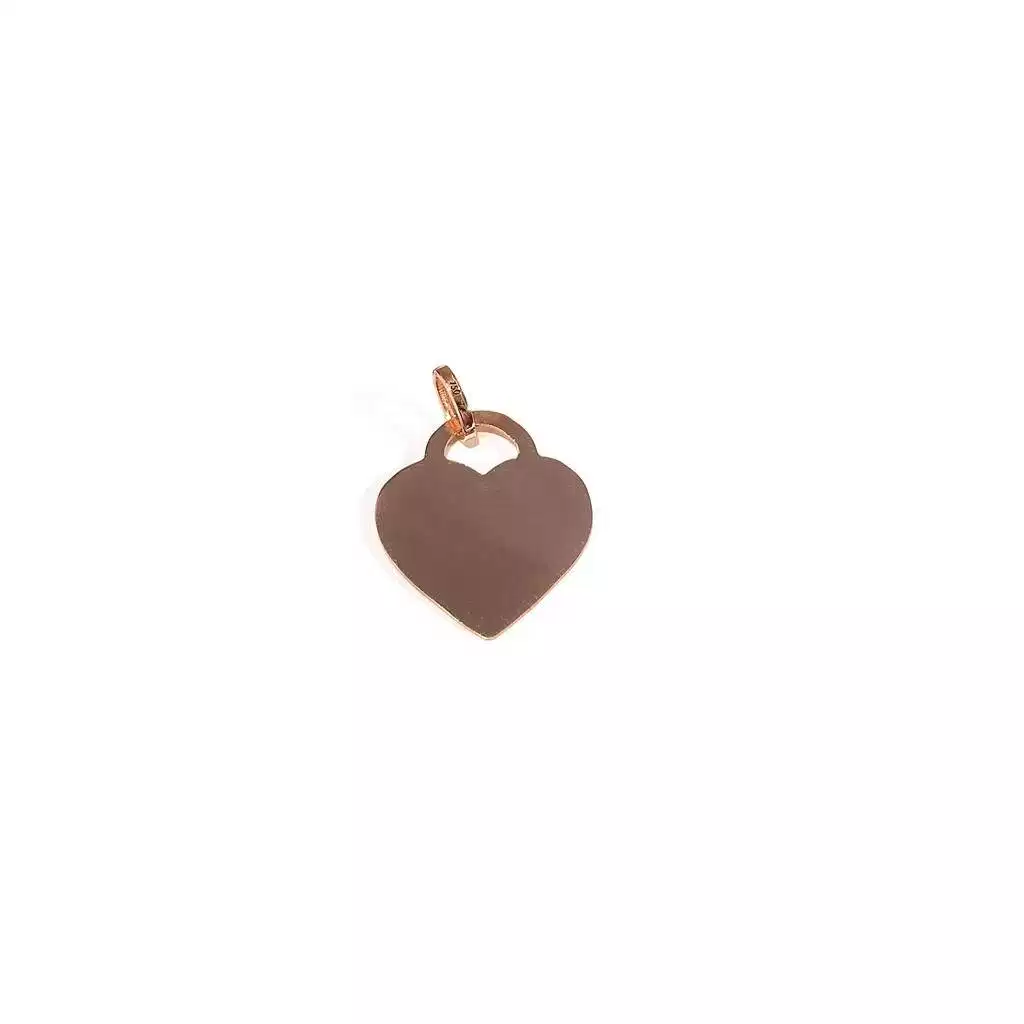 Big Rose Gold Heart Pendant