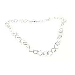 Collana Girocollo 45cm Catena a Rombi in oro giallo 18kt