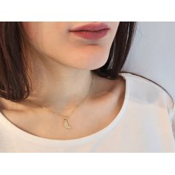 Photo of worn Pendant Foot Yellow Gold