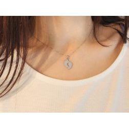 Pendant Two Feet White Gold