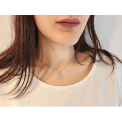 Pendant Two Feet White Gold