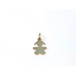Yellow Gold Medium Size Girl Pendant