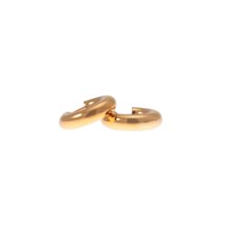 Boccole Lucide Tubolari in Oro Giallo 2,10cm x 5.8mm