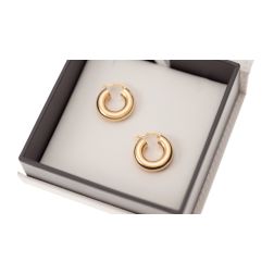 2,10cm x 5.8mm Polished Tubular Hoops in yellow gold