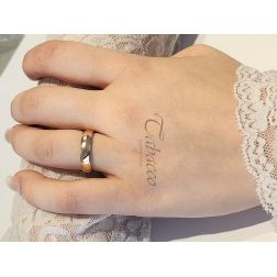 Photo of worn Wedding band Classic Mantovana 6g UNOAERRE