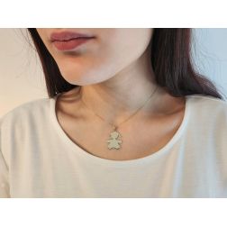 Photo of worn Yellow Gold Big Size Girl Pendant
