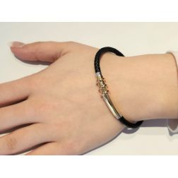 Rubber bracelet Tubular Tag three-color