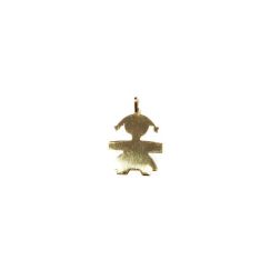 Yellow Gold Big Size Girl Pendant