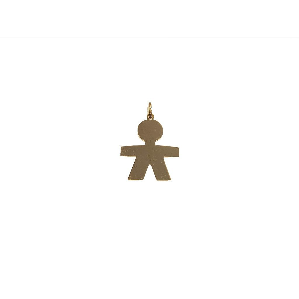 Yellow Gold Big Child Pendant