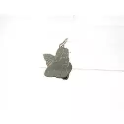 Ciondolo Medaglia Angioletto oro bianco Grande