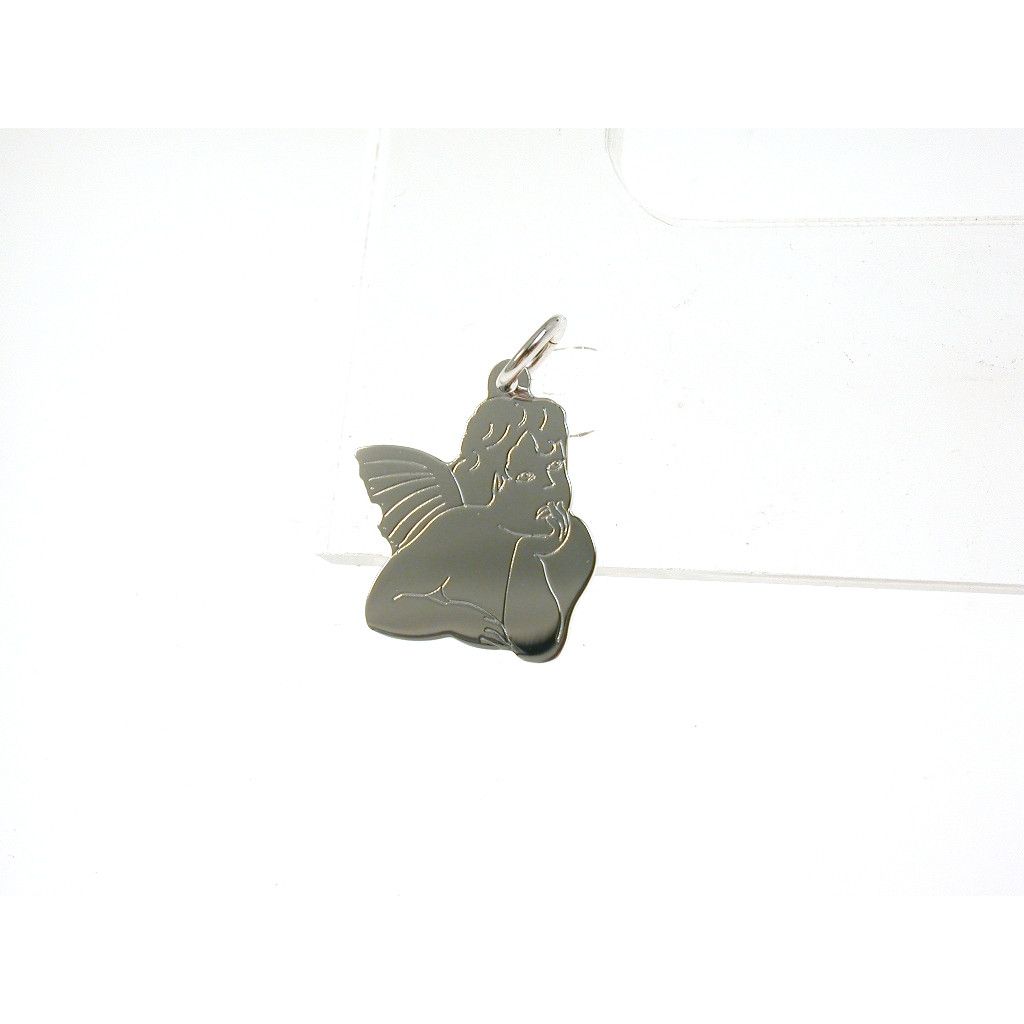 Little Angel Pendant in White gold Big size