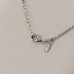 Chain baby bracelet with ladybug in 18kt white gold