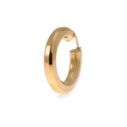 Polished Octagonal Cane Hoops 3.10cm x 5.30mm