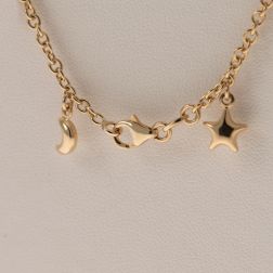 Bracciale 7 ciondoli 4 Lune 2 Stelle 1 Cuore in Tre Colori
