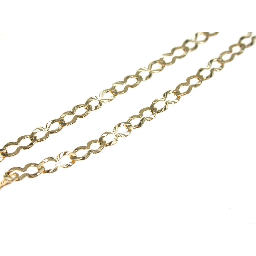Girocollo 45cm Maglia Infinito in Oro Giallo