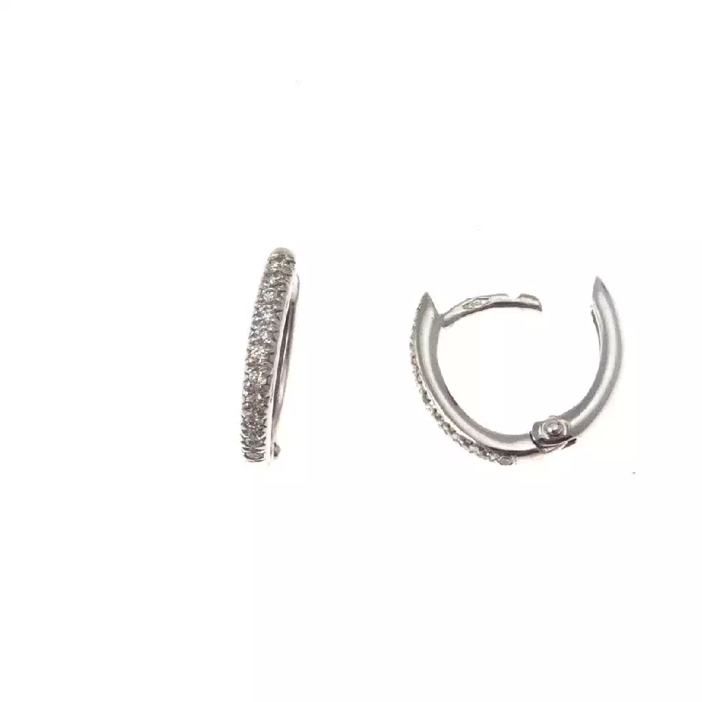 Boccole Piccole Ovali con Diamanti