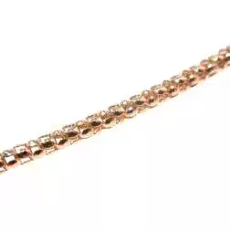 Bracciale catena coreana in Oro Rosa