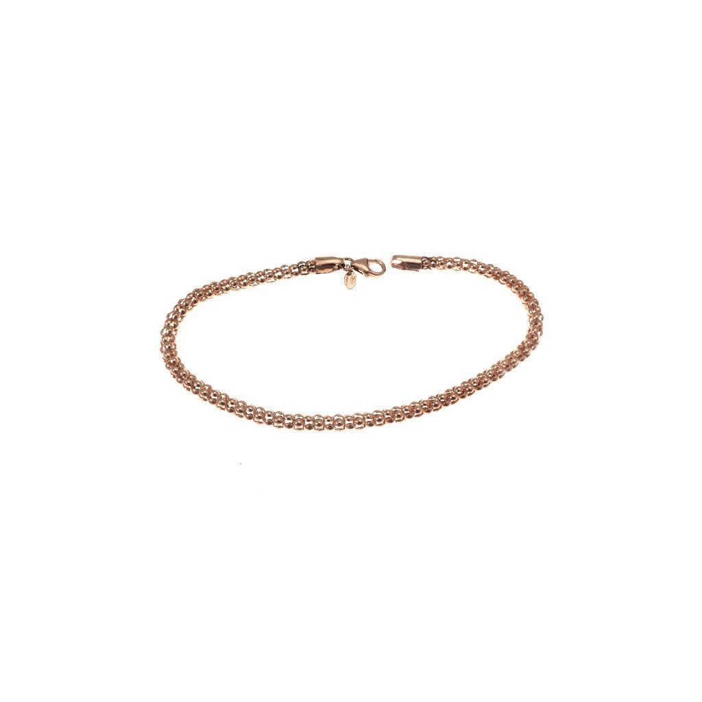 Bracciale catena coreana in Oro Rosa