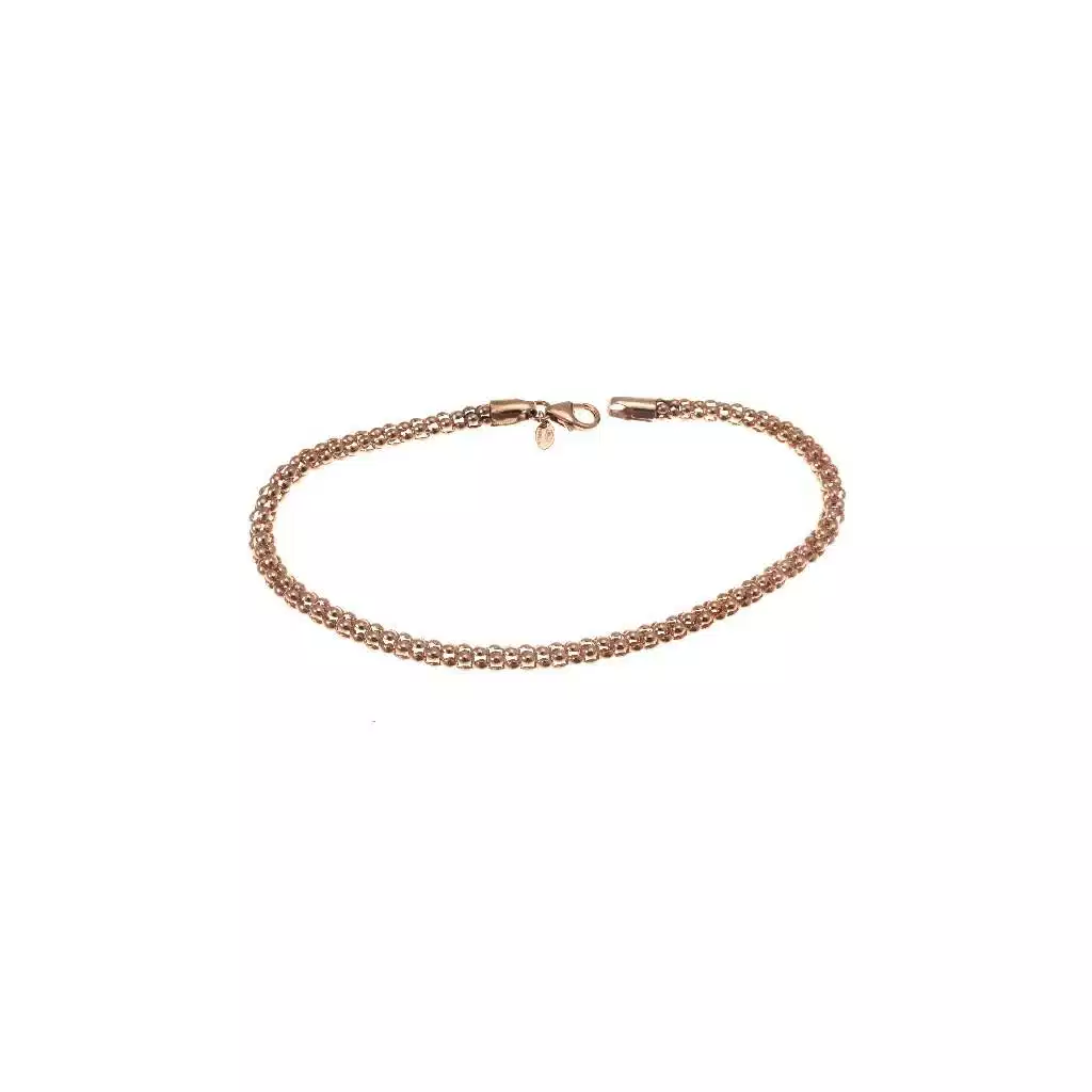 Bracelet "coreana" chain in rose gold - 19cm
