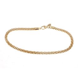 Bracelet "coreana" chain in yellow gold