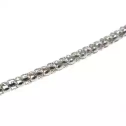 Bracelet "coreana" chain in white gold