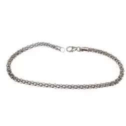 Bracciale catena coreana in Oro Bianco