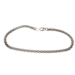 Bracelet "coreana" chain in white gold