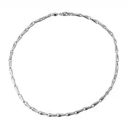 Collana Girocollo 45cm Tubolare Spirale Oro Bianco