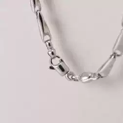 Collana Girocollo 45cm Tubolare Spirale Oro Bianco
