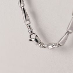 Collana 60cm Tubolare Spirale Oro Bianco